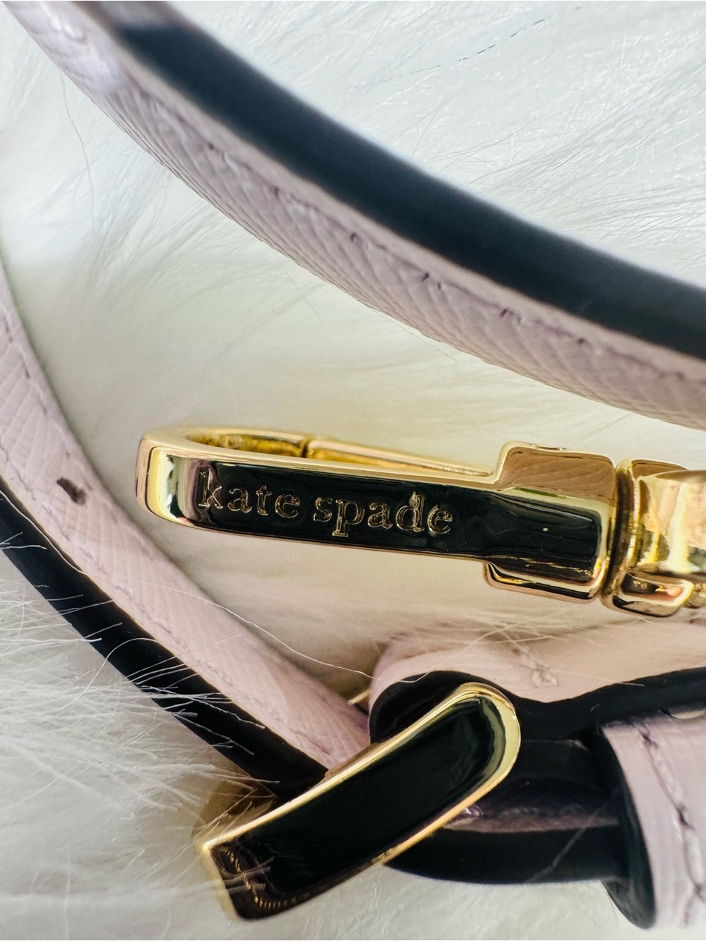 🌸 Kate Spade Nova Floral Appliqué Crescent Shoulder Bag Soft Lavender KL938 - Picture 6 of 7